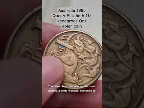 Thumbnail for Australia  1985 Queen Elizabeth II/Kangaroos One Dollar Coin #coincollection #rare #australia
