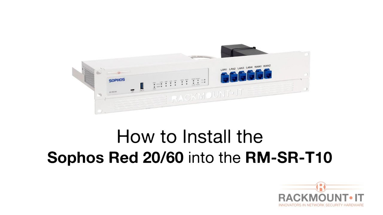 Rackmount IT Kits de montage en rack RM-SR-T10 pour Sophos RED 20 / RED 60