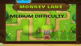 BLOONS TD 5 MONKEY LANE ON MEDIUM