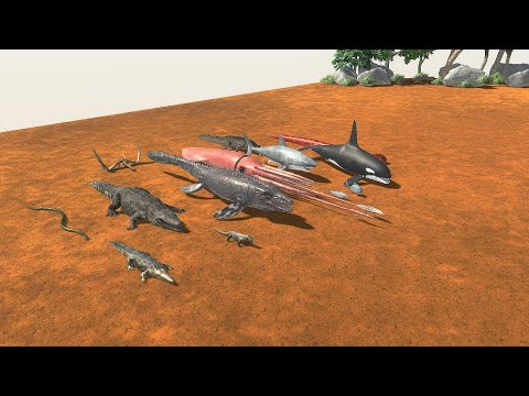AQUATICS + REPTILES VS ALL FACTIONS (X2) - Animal Revolt Battle Simulator