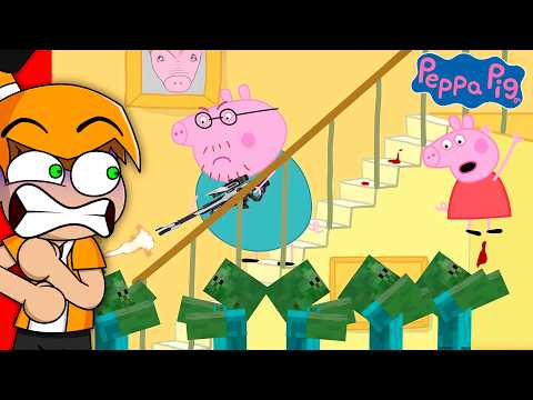 Peppa Pig vs Zombies de Minecraft | Palmita Reacciona