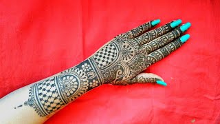 Bharwa mehndi design for back hand