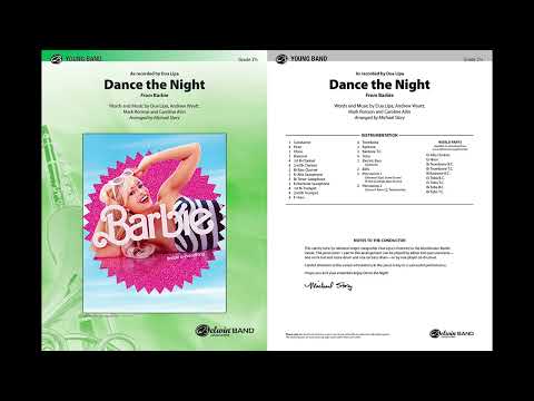 Dance the Night, arr. Michael Story – Score & Sound