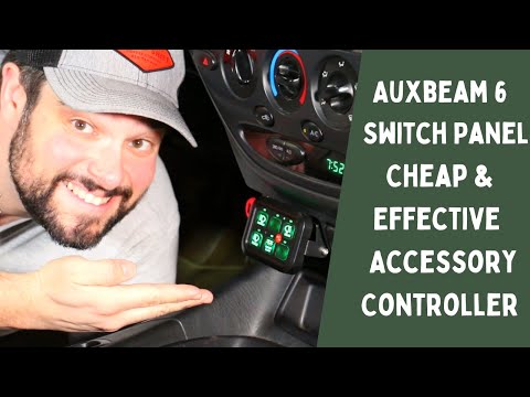 Auxbeam 6 Gang Switch Panel - 4x4 Light & Accessory Controls