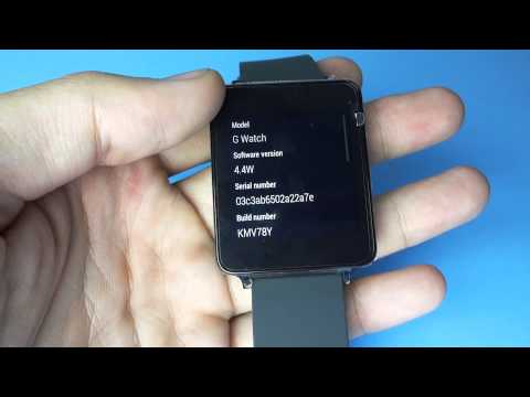 [LG G Watch] Developer Option on Android Wear