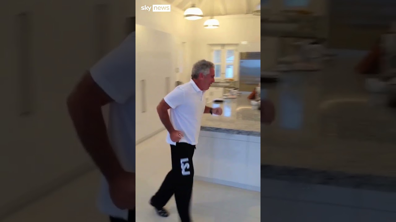 Video shows Epstein in kitchen of island home
