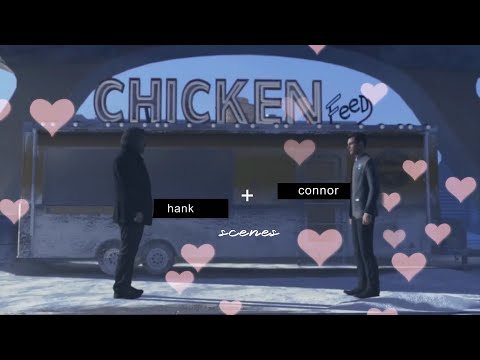 hd connor + hank scenes | detroit become human
