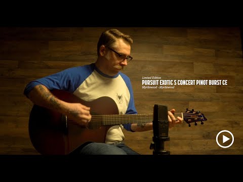 Breedlove ECO Collection - Pursuit Exotic S Concert CE - Acoustic-Electric Guitar - Pinot Noir Burst Finish image 13