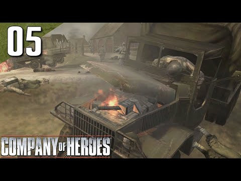 Company of Heroes: 100% (Expert) Walkthrough Part 5 - Montebourg (No Commentary)