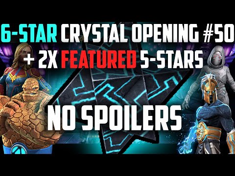 6-Star Crystal Opening #50 + 2X Featured 5-Stars - Marvel Contest of Champions