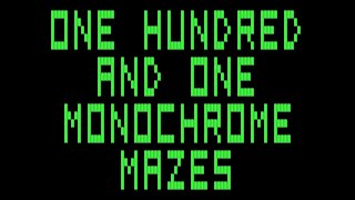 One Hundred and One Monochrome Mazes for the IBM PC - "In Color"