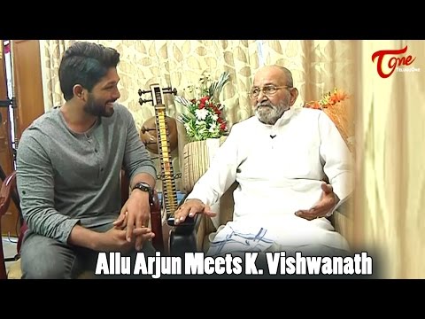 Allu Arjun Meets K Vishwanath || Dada Saheb Phalke Award Video