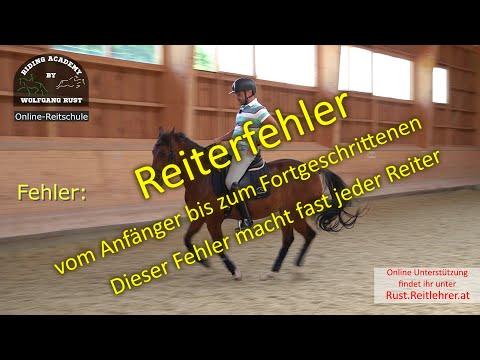 F73 Anfängerfehler die Reitern auf Pferden & Ponys durch falsche Reiterhilfen passieren. Zügelfehler