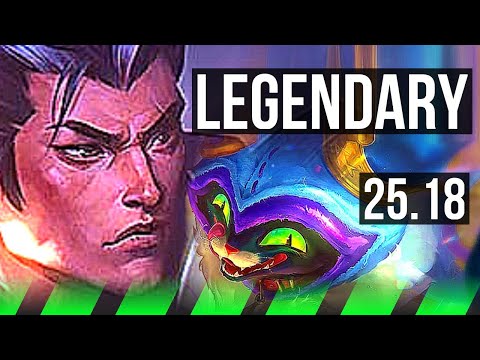 XIN ZHAO vs SHACO (JGL) | 15/3/18, Legendary, 36k DMG | EUW Master | 25.18