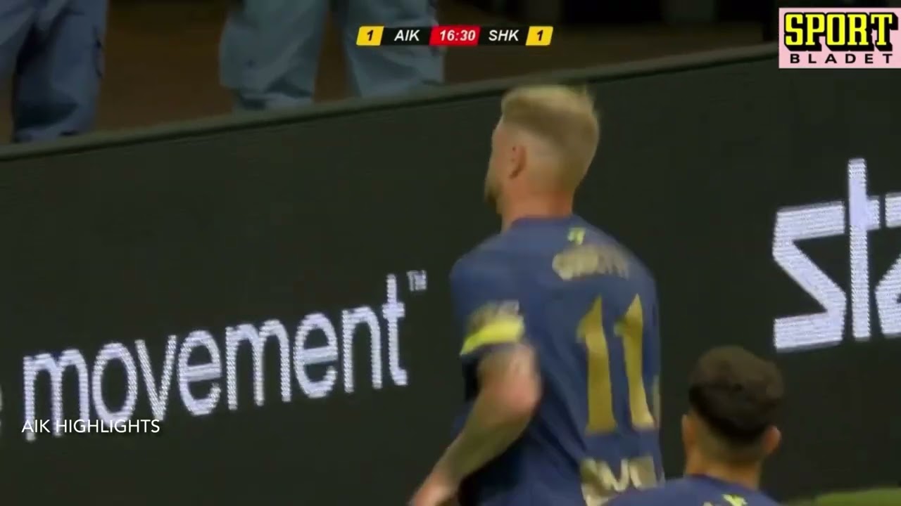 AIK - Shkendija | UECL Tredje omgången 1:2