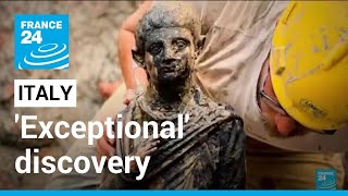 'Exceptional' discovery as ancient bronze statues emerge in Tuscany • FRANCE 24 English
