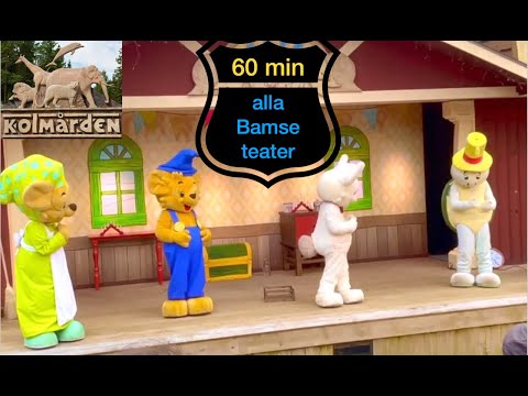 Alla Bamse teater från Kolmården | 1 hours Bamse show at Kolmarden zoo