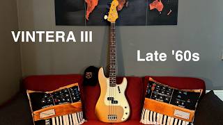 Video thumbnail for Fender Precision VINTERA III Late '60s Firemist Gold - BASS PILLS by Precision Bass Fanpage