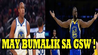 BREAKING: May BUMALIK NA sa GSW NGAYONG ARAW! GOOD NEWS ITO sa WARRIORS