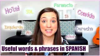 Useful words & phrases for your trip to Spain!