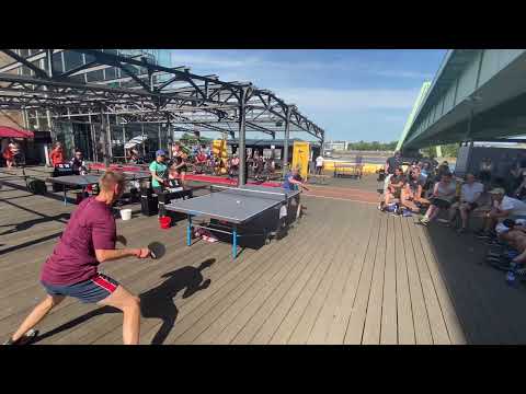German Streettabletennis Open 2022: Das Halbfinale!!! Markus Grothe vs "Antispieler" Lars Kriegel🏓