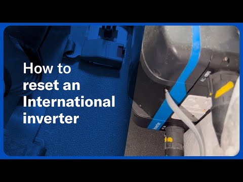 Part of a video titled How to reset the inverter in an International - YouTube