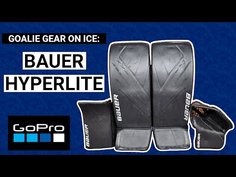 GoPro Hockey Goalie Gear On Ice: Bauer Vapor Hyperlite Goalie Pads, Blocker, and Catcher