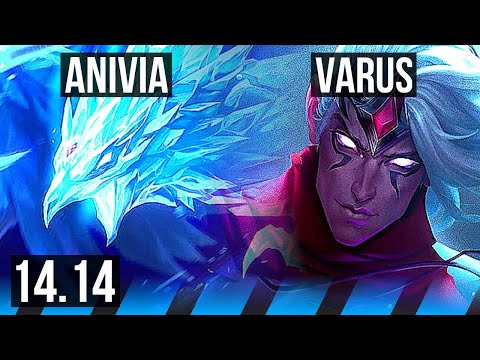 ANIVIA vs VARUS (MID) | Rank 6 Anivia, 8/3/14, 700+ games, Dominating | VN Challenger | 14.14