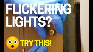 How to Fix Flickering Lights in Your House - Blinking - Flashing