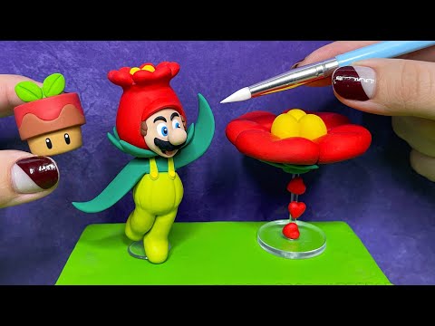 Making Flower Mario from Super Mario Bros. Wonder | Polymer Clay