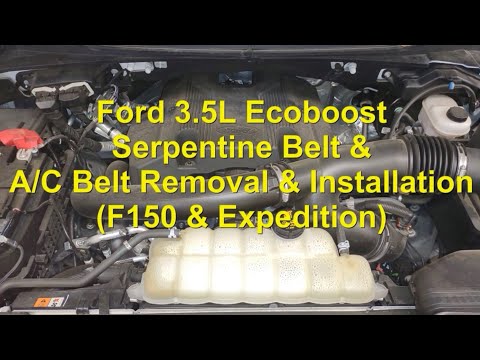 Ford 3.5L Ecoboost Serpentine Belt & A/C Belt Removal & Installation (F150 & Expedition)