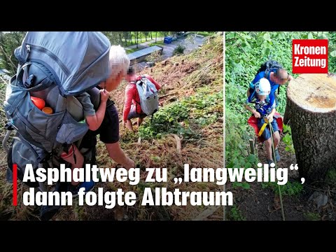 Urlauberfamilie in Not: Albtraum im Zillertal! - Asphaltweg war „zu langweilig“
