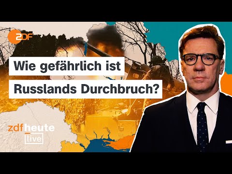 Vorstoß im Donbass: Wie Putin fehlenden Nachschub ausnutzt | Militärexperte Lange bei ZDFheute live