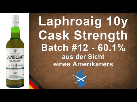Laphroaig 10 Jahre alt Cask Strength Batch #12 mit 60.1% Single Malt Verkostung von WhisykJason