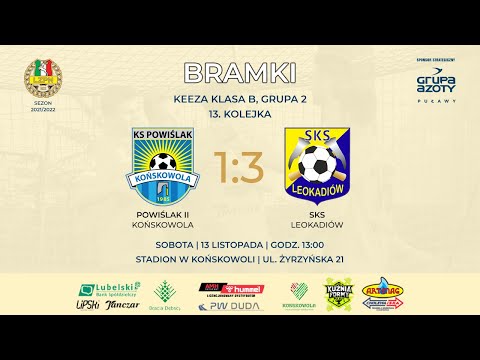 Powiślak II Końskowola - SKS Leokadiów 1:3 (bramki) #rezerwy | Sezon 2021/2022