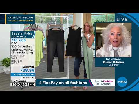 DG2 by Diane Gilman "DG Downtime" Knit Flex PullOn Skinn...