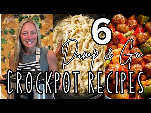 6 ⭐EASY⭐ Crockpot Dump and Go Dinners | Molly Makes it Easy | Molly Purcell