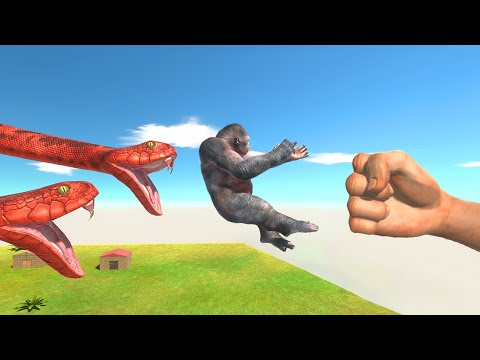 EPIC PUNCH into Titanoboa Wall - Animal Revolt Battle Simulator