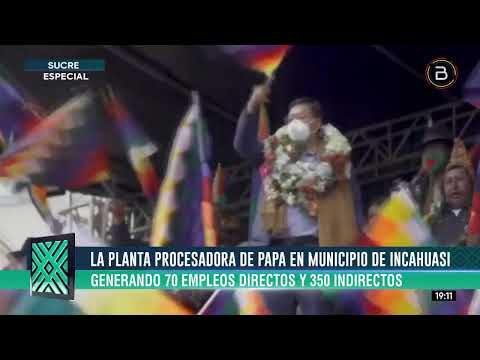 Chuquisaca: En Incahuasi, la construcción de planta procesadora de papa tiene un avance del 40%