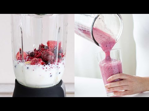 Triple Berry Smoothie with Yogurt