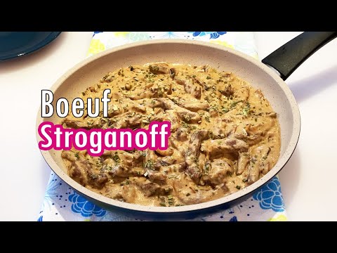 Boeuf Stroganoff facile et rapide