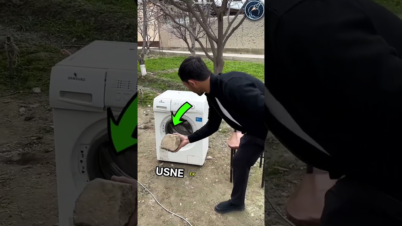 This man has a unique way of using old washing machine | But for what 😱🫡 #respect #shorts #ytshorts