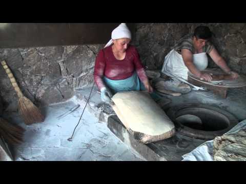 Baking of Lavash.