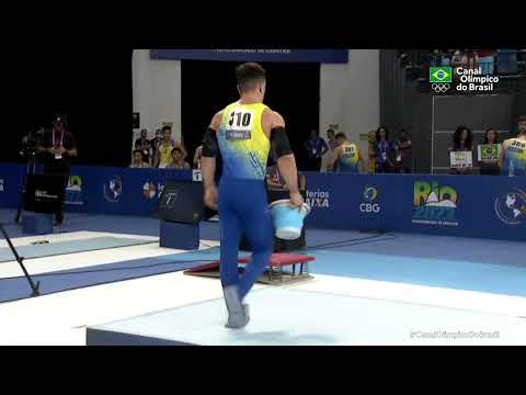 PAN DE GINÁSTICA ARTÍSTICA 2022 - Caio Souza é bronze nas barras paralelas