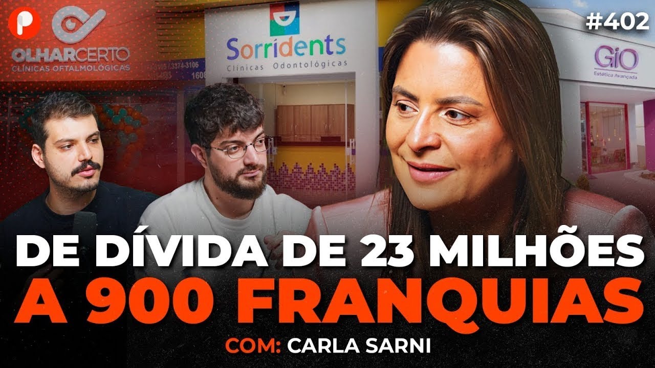 DE DÍVIDA DE R$ 23 MILHÕES A R$ 1 BI DE RECEITA E 900 FRANQUIAS (Carla Sarni) | PrimoCast 402