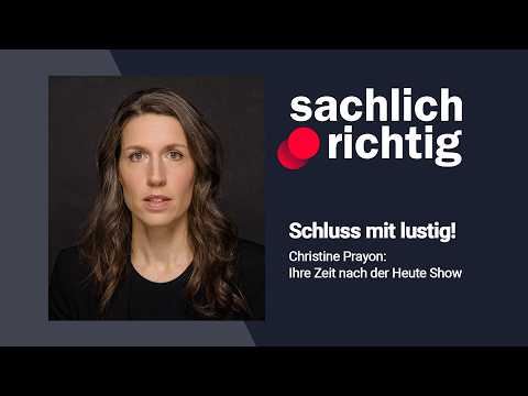 Schluss mit lustig: Christine Prayon - ihre Zeit nach der heute show