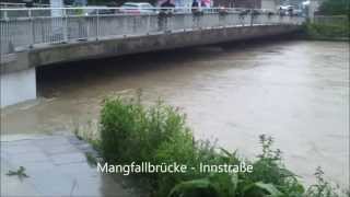 preview picture of video 'Rosenheim Hochwasser 2013'