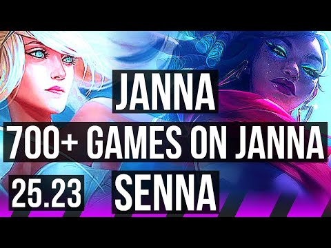 JANNA & Twitch vs SENNA & Varus (SUP) | 3/0/11, 700+ games | NA Challenger | 25.23