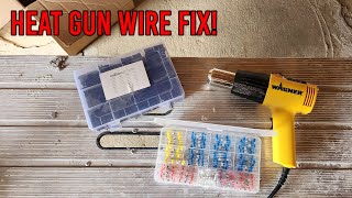 Fixing Broken Garage Door Wire With a Heat Gun +GFCI replacement and landfill run