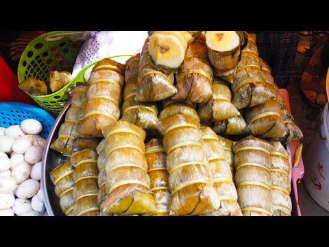 Asian Street Food - Cambodian Street Food View In Phnom Penh Market